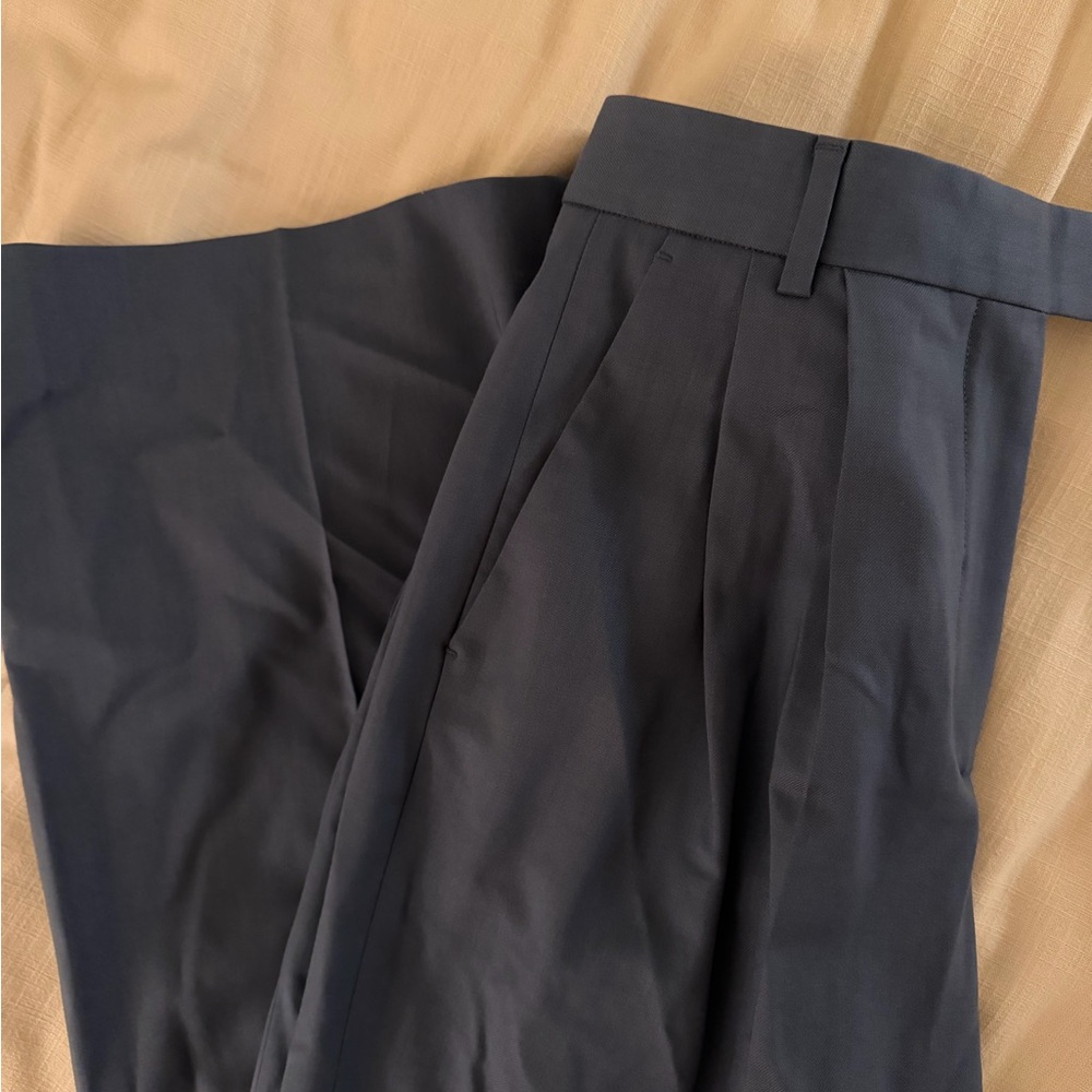NEW Argent Pleated Trouser in Seasonless wool - Picture 5 of 6